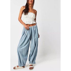 🆕 FREE PEOPLE To The Sky Parachute Pant / Stormy Weather